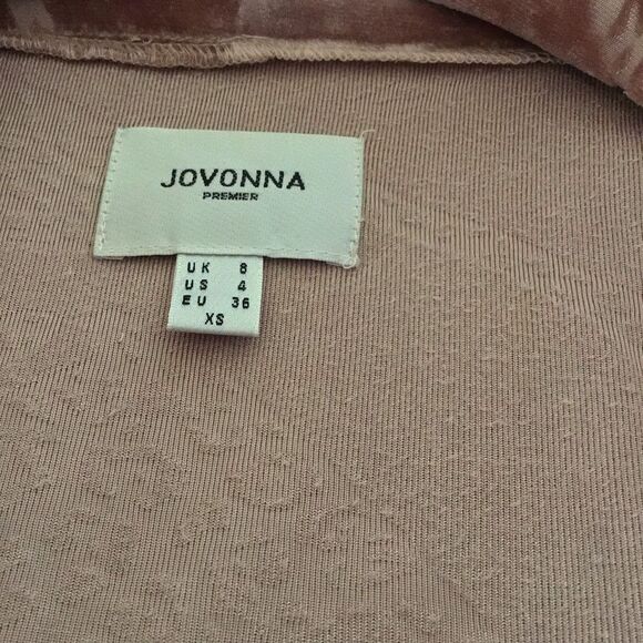 Jovonna Premier Velvet Champagne Kimono Duster Jacket - Picture 4 of 5